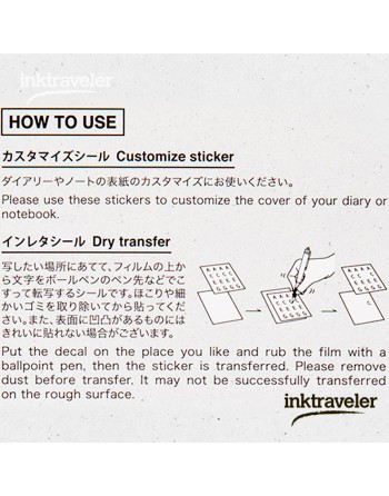 instrucciones en inglés