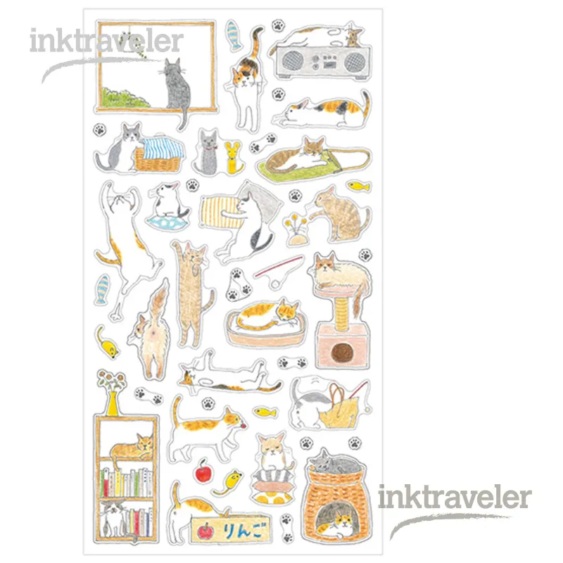 midori Stickers 2688 Medium Cats