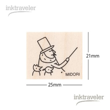 midori Ojisan 30 Aniversario sello madera varita Escritorio de diseño