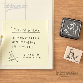 midori Ojisan 30 Aniversario sello madera varita Escritorio de diseño