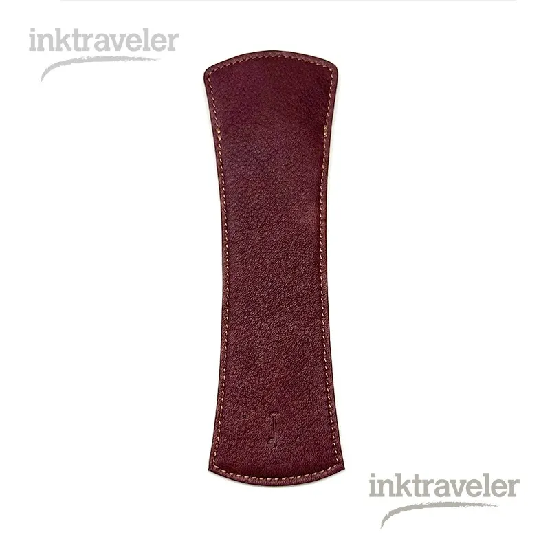 Nagasawa Kip Bordeaux Leather fountain Pen Case x 1 L