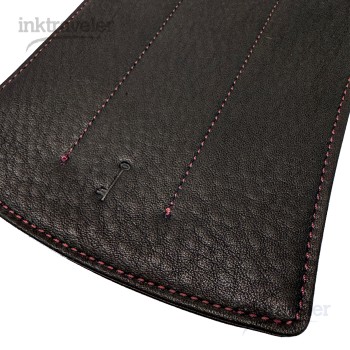 Nagasawa kobe Kip grade Black Leather Pen Case x3