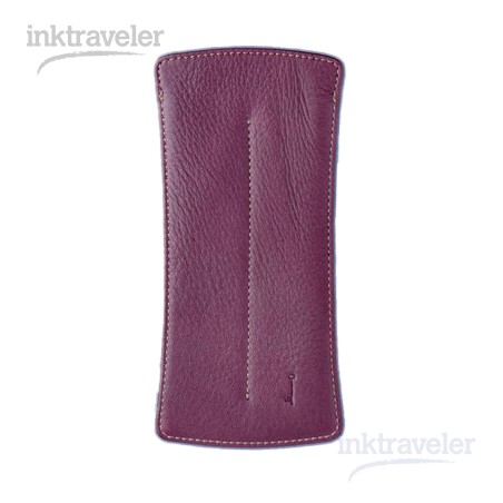 Nagasawa Kip bordeaux Leather Pen Case x2 L