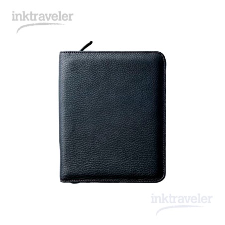 Nagasawa Kip Black Leather zip Pen Case x10