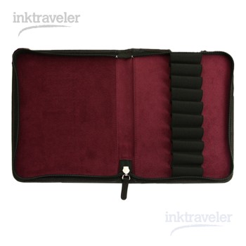 Nagasawa kobe Kip grade Black Leather Pen case x10