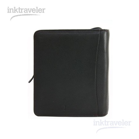 Nagasawa Kip Black Leather zip Pen Case x20