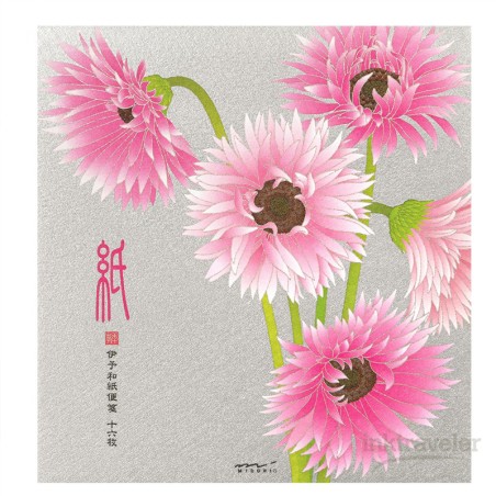Midori Iyo Washi Letter Pad Gerbera