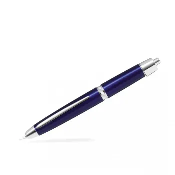 pluma pilot capless luxury ls blue cerrada sobre fondo blanco lateral
