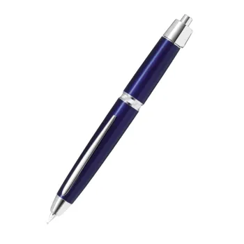 pluma pilot capless luxury ls blue abierta con plumín extendido