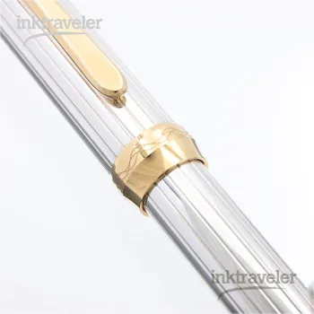 close up of pinstripe engraving on sterling silver