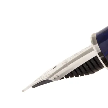 view of the platinum 3776 nib in fine point with heart-shaped breather hole