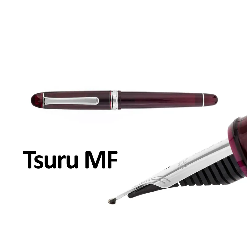 Platinum 3776 Century Bourgogne Red Tsuru Nibmeister