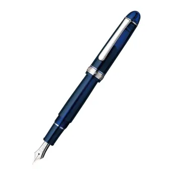 Platinum 3776 Century Chartres Blue RT Fountain Pen opened