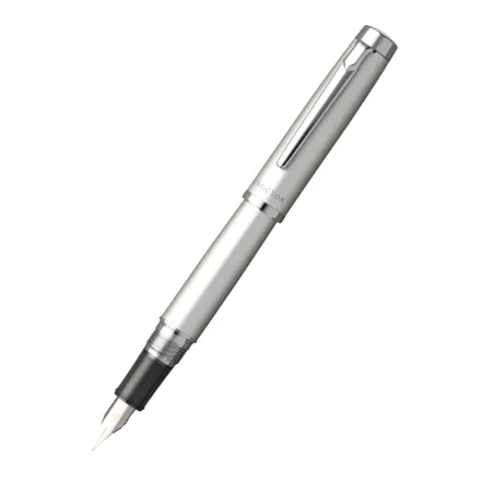 Platinum Procyon Luster Satin Silver Steel Fountain Pen