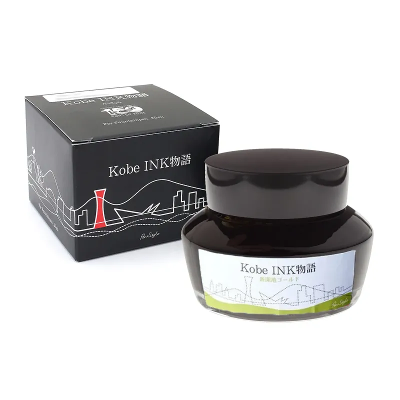 Nagasawa kobe 22 Shinkaichi Gold fountain pen ink