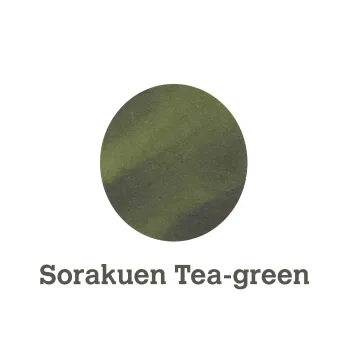 Nagasawa kobe 34 Sorakuen Tea green fountain pen ink