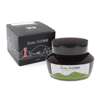 Nagasawa kobe 34 Sorakuen Tea green fountain pen ink