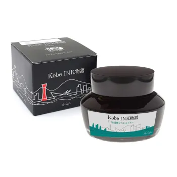 Nagasawa kobe 48 Suido suji Marchais blue fountain pen ink