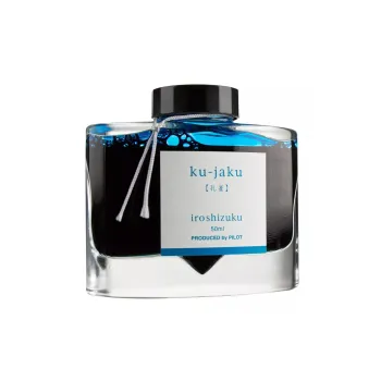 pilot iroshizuku ku jaku 50 ml ink bottle on white background