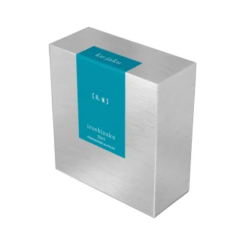 pilot iroshizuku ku jaku 50 ml ink box on white background