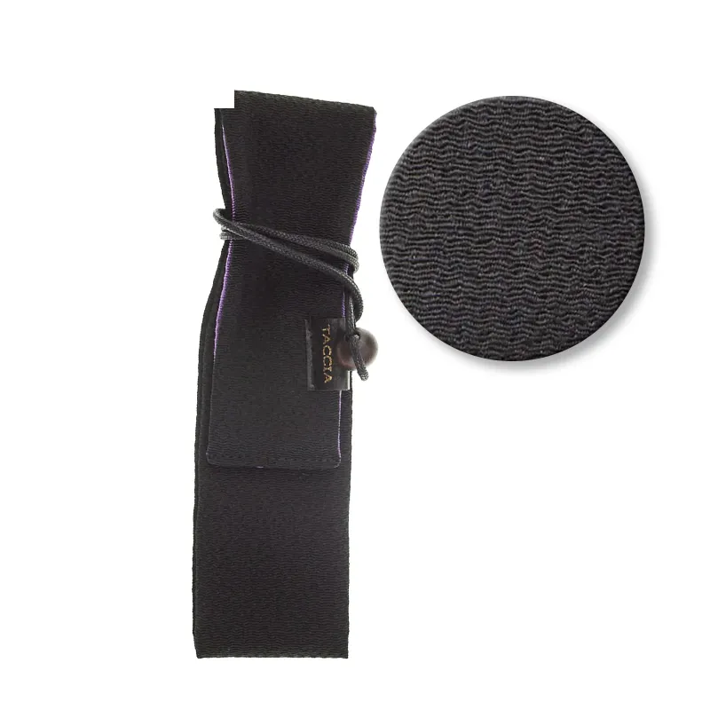 Kimono Negro Taccia Chirimen funda estilográfica | inktraveler