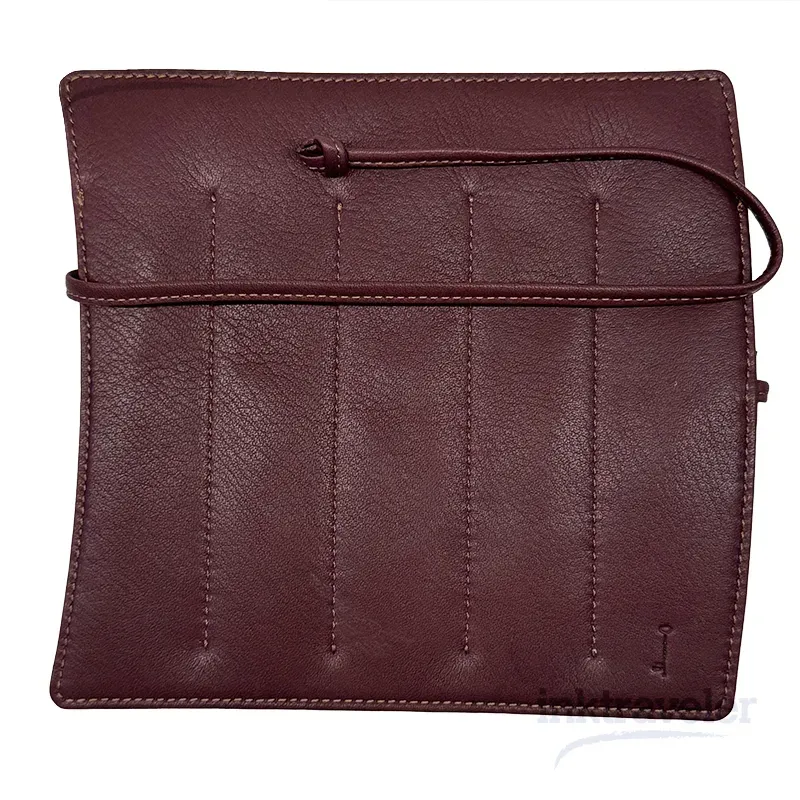 Nagasawa funda estilográficas piel kobe burdeos Kip x5