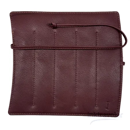 Nagasawa funda estilográficas piel kobe burdeos Kip x5