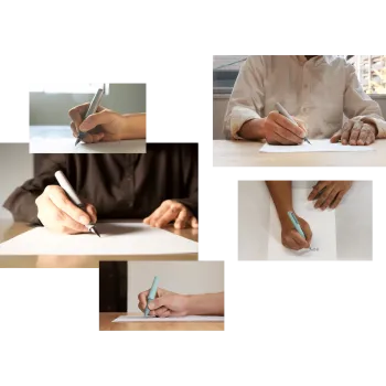 People handwriting with a Tuzu fountain pen