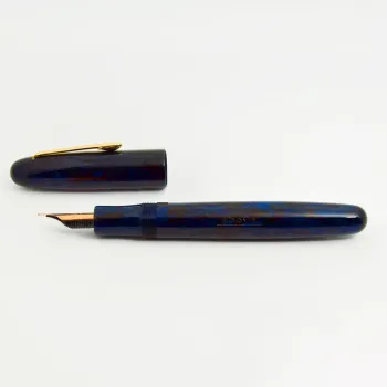 Eboya Houju Shinkai Deep Sea Medium Fountain Pen uncapped
