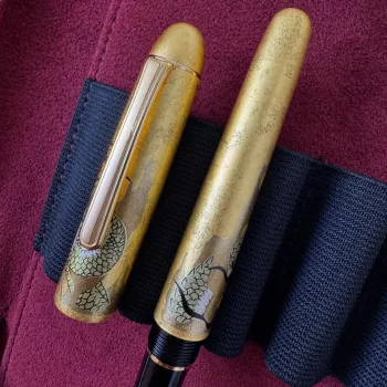 Platinum 3776 Kanazawa Gold Leaf Ascending Dragon Fountain Pen