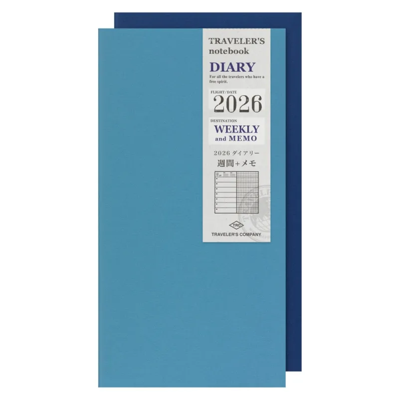 2026 Diary Weekly Memo Regular Refill – Traveler’s Company