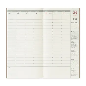 two-page weekly view with vertical time columns