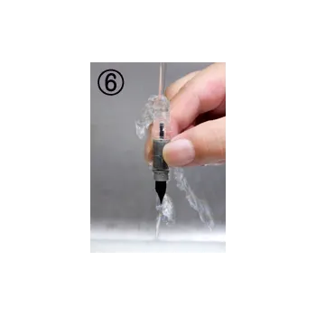 platinum ink cleaner kit step 6 rinse under water