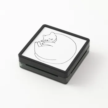 Midori Cat Paintable Stamp Pre-inked Large Size
