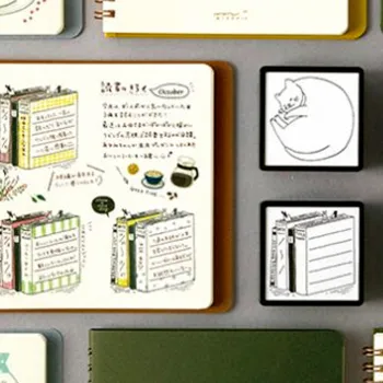 Midori Cat Paintable Stamp Pre-inked Large Size