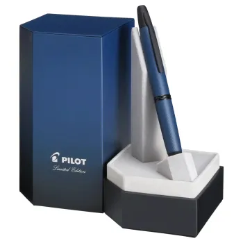 pilot capless link midnight 2025 fountain pen in exclusive blue hexagonal case