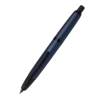 pilot capless link midnight fountain pen ready to write with nib extended