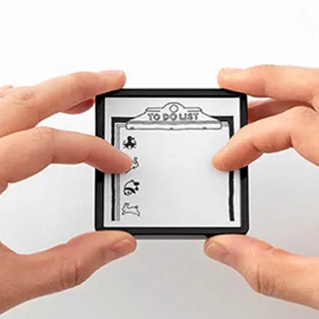 press firmly on a flat surface and you’re ready to decorate