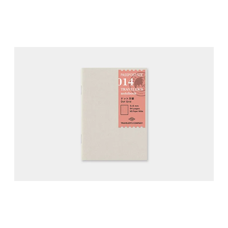 014 md paper dot grid passport refill closed