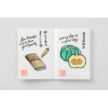 pintando con acuarela en el recambio pasaporte papel acuarela