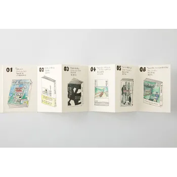 sketching on accordion fold passport refill traveler’s company