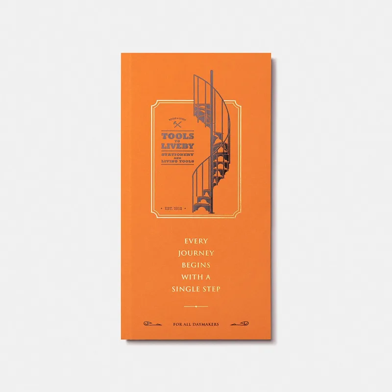 cuaderno tomoe river x tools to liveby color naranja