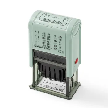 sello fechador giratorio midori animales del bosque con conejos zorros y aves