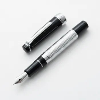 nagasawa engrave kou fountain pen opened on a white background