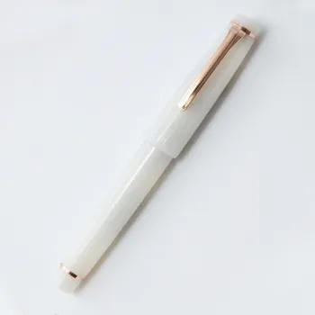 nagasawa blanc de chine fountain pen with porcelain white body