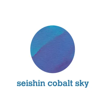 Seishin Cobalt Sky color swatch Nagasawa Kobe 66 fountain pen ink