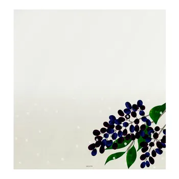 one winter fruit design on Midori letter paper