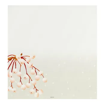 a winter fruit design on Midori letter paper