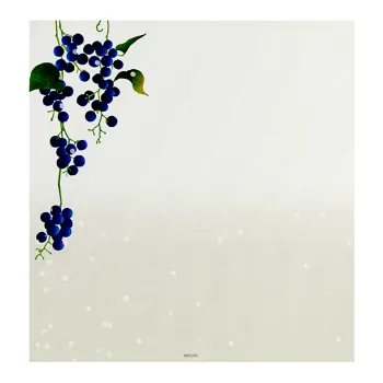 other winter fruit design on Midori letter paper