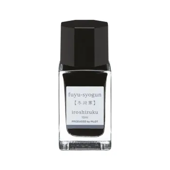 pilot iroshizuku fuyu syogun 15 ml fountain pen ink bottle with a cool grey tone